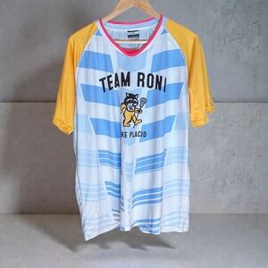 Mercury Screen Printing Team Roni Lake Placid Lacrosse Jersey Mesh Shirt Mens L